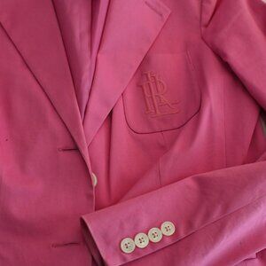 Ralph Lauren Hot pink Cotton Blazer